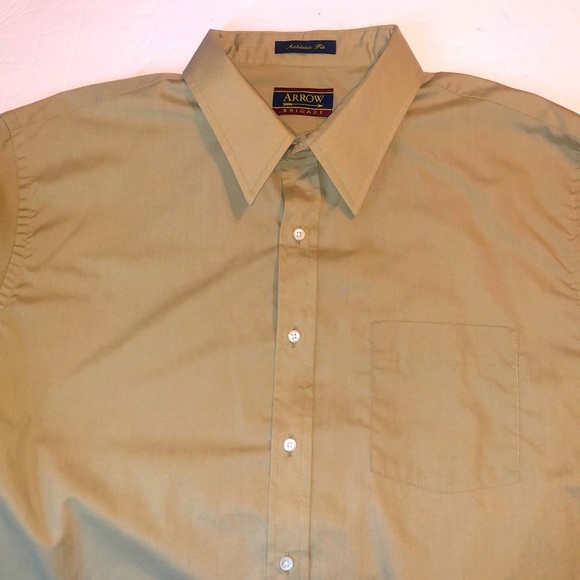Arrow Brigade Men’s Button Down Size 17.5 34/35 - Picture 1 of 6